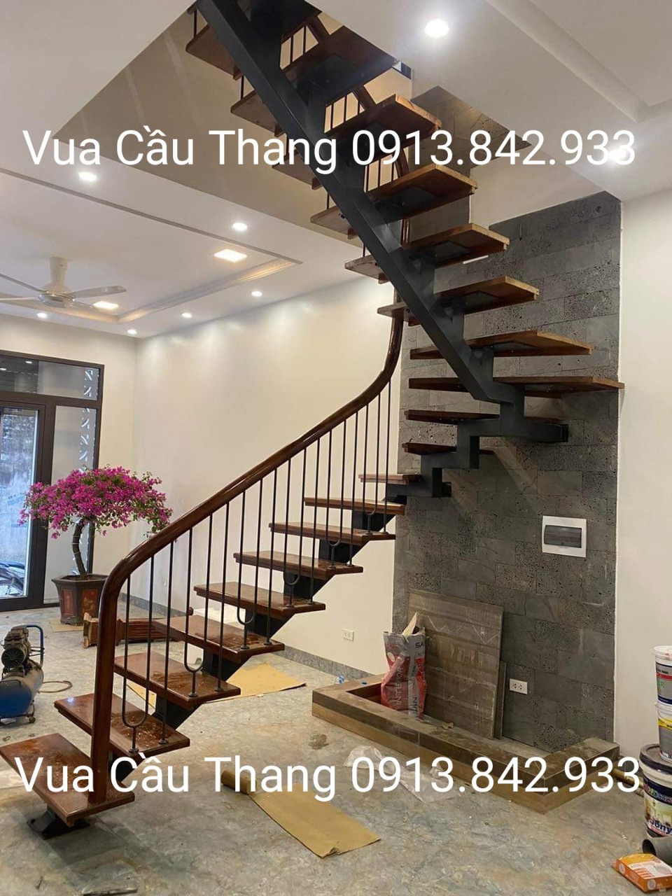 cầu thang xương cá